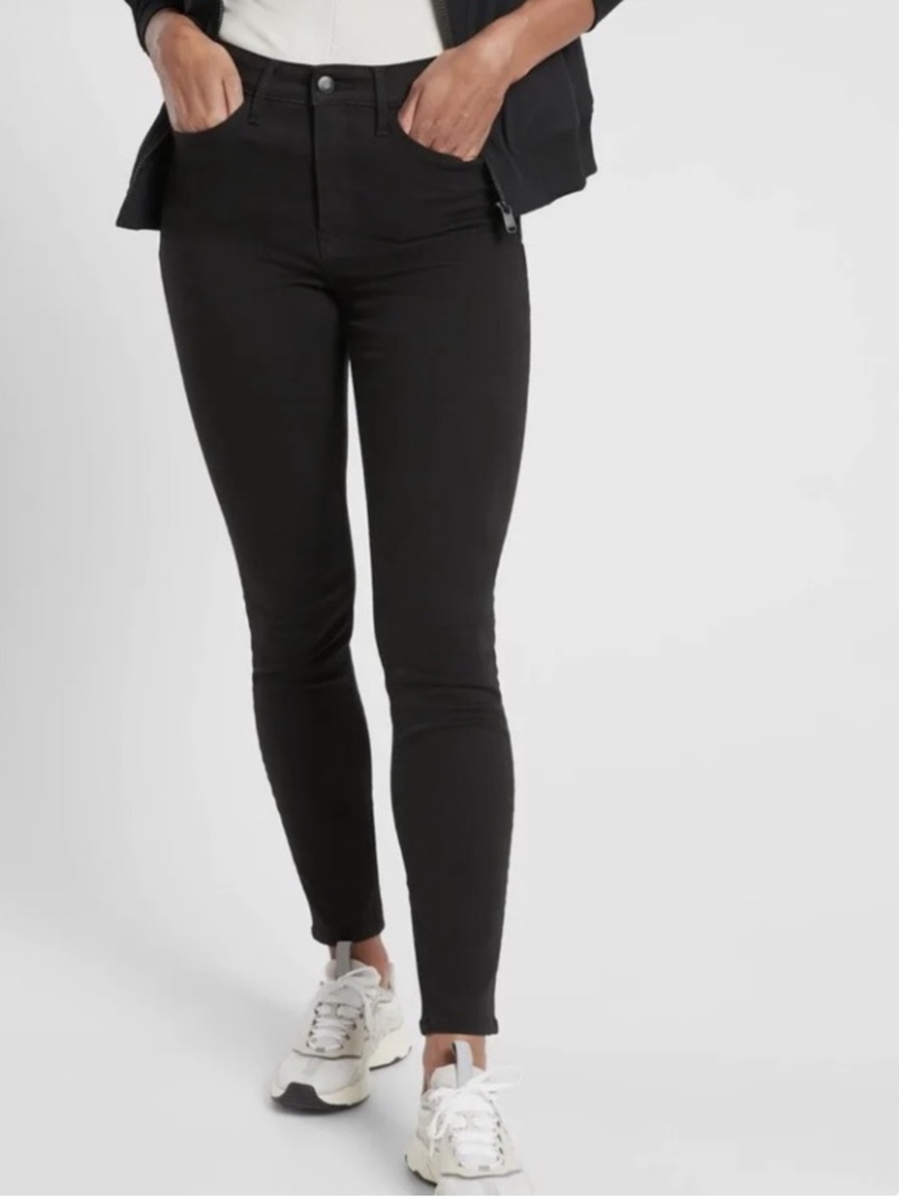 NWT Athleta Flex Ultra Skinny Jean in Black Sz 12 TALL